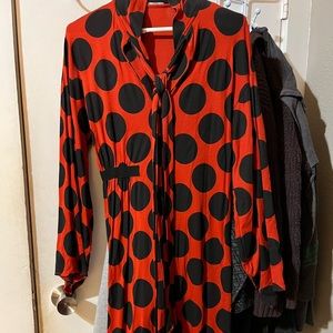 Zara polka dot dress